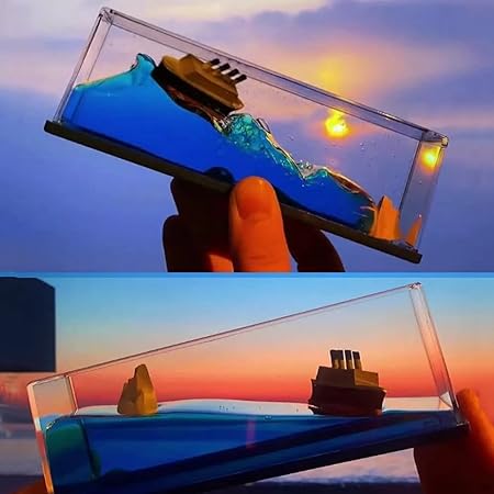Titanic Liquid Wave Cruise Ship,nautical Car Dashboard