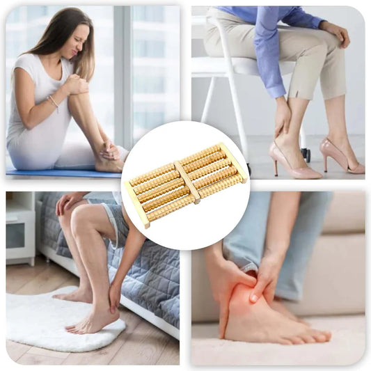 Wooden Foot Massage Roller